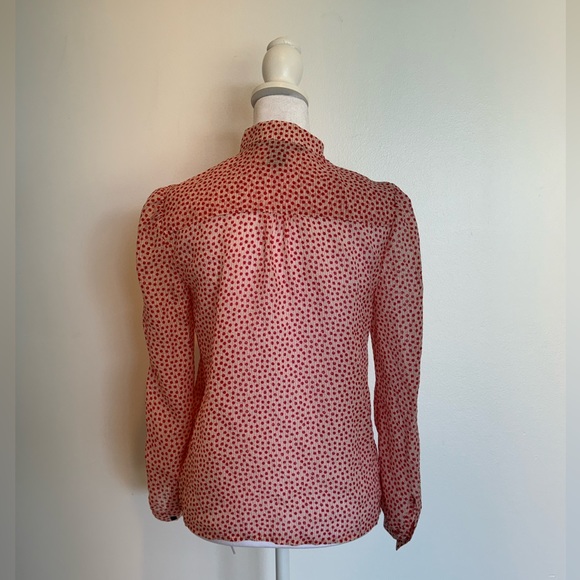 Marc Jacobs Silk Polka Dot Top - Size 2 - Picture 4 of 10